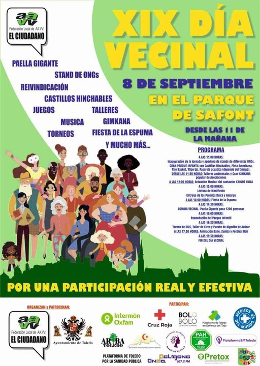 Cartel xix dia del vecino