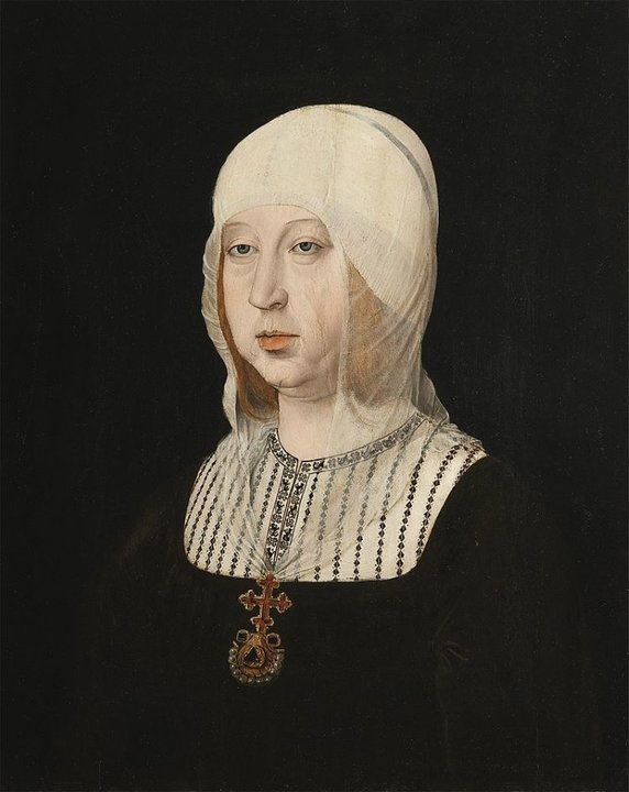 retrato de la reina Isabel la Católica (1451-1504), fue pintado a principios del siglo XVI por Juan de Flandes.