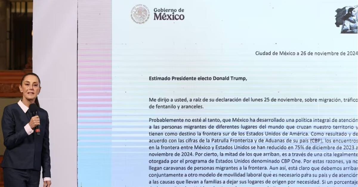 Carta del gobierno de México a Donald Trump