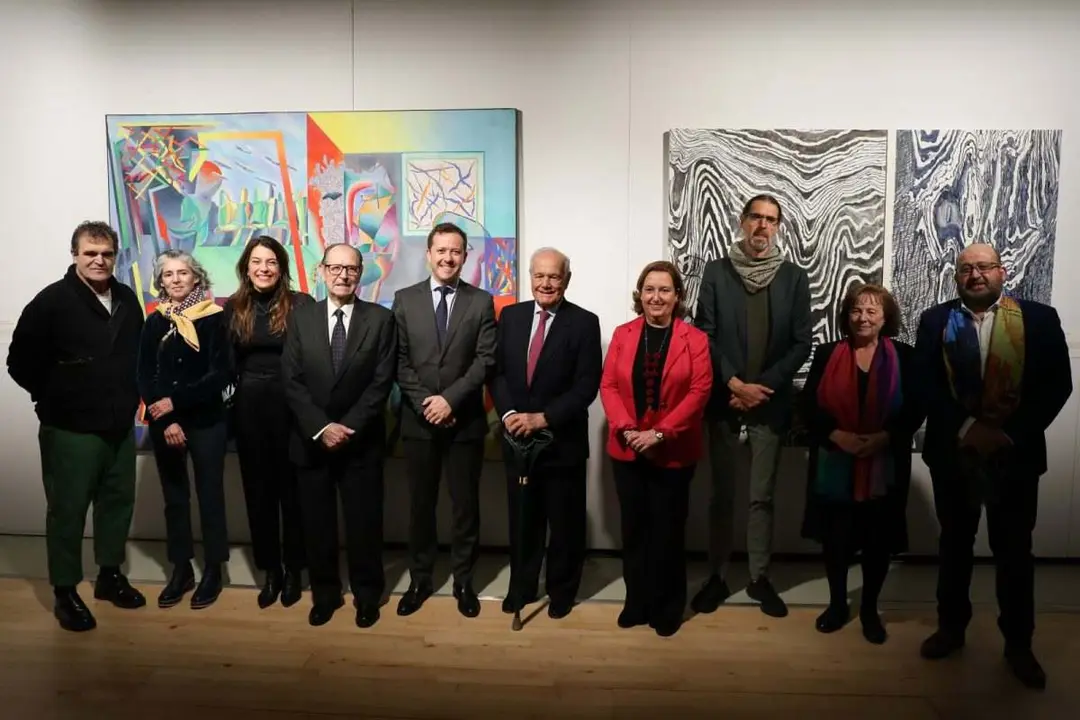 Velazquez en la inauguracion expo miradas fragmentadas