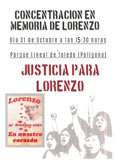 Concentración en memoria de Lorenzo